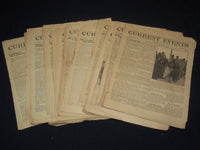 1918-1923 CURRENT EVENTS NEWSPAPERS - 38 PIECES - NP 3032D