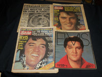 1977-1978 ELVIS PRESLEY NEWSPAPERS LOT OF 8 - NATIONAL ENQUIRER - STAR- NP 4250H