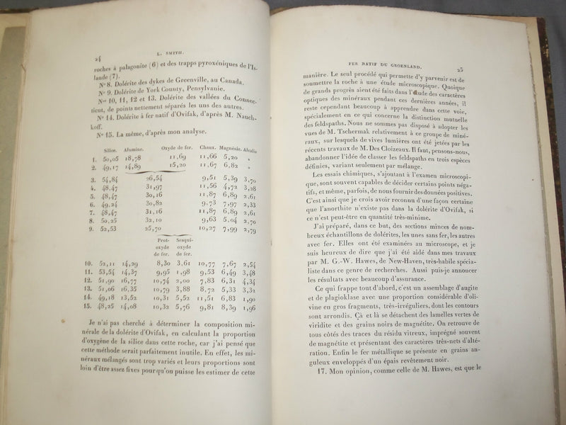 1879 MEMOIRE SUR LE FER NATIF DU GROENLAND - FRENCH TEXT - J 4867