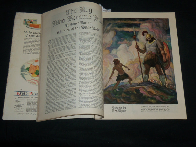 1929 APRIL GOOD HOUSEKEEPING MAGAZINE - JESSIE WILCOX SMITH COVER - ST 2589A