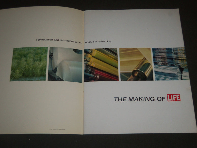 1963 THE MAKING OF LIFE MAGAZINE - NICE PHOTOS - ST 4809