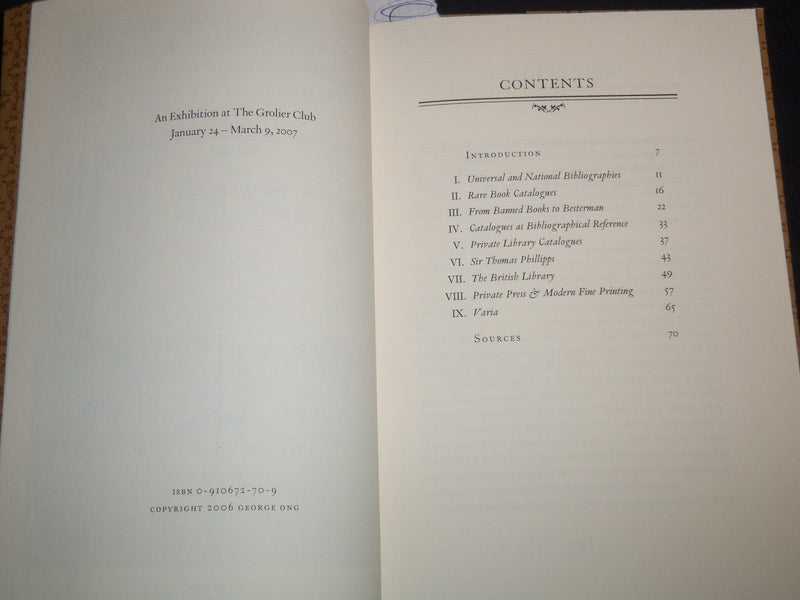 2007 FROM ALMELOVEEN TO WHITTINGTON CATALOGUES 1545-1995 - GEORGE ONG - J 9210