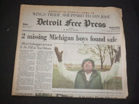 1995 OCT 25 DETROIT FREE PRESS NEWSPAPER -2 MICHIGAN BOYS FOUND SAFE - NP 7641
