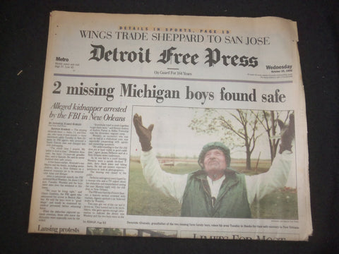 1995 OCT 25 DETROIT FREE PRESS NEWSPAPER -2 MICHIGAN BOYS FOUND SAFE - NP 7641