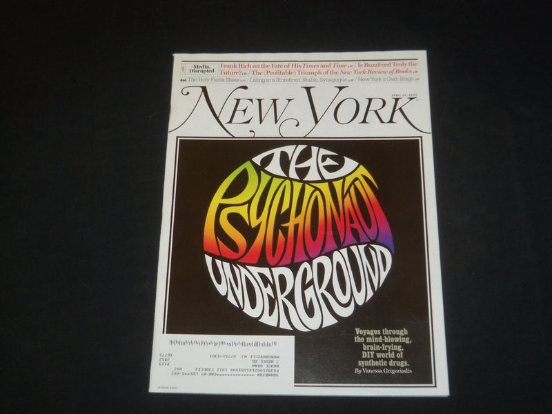 2013 APRIL 15 NEW YORK MAGAZINE - THE PSYCHONAUT UNDERGROUND - SP 4008