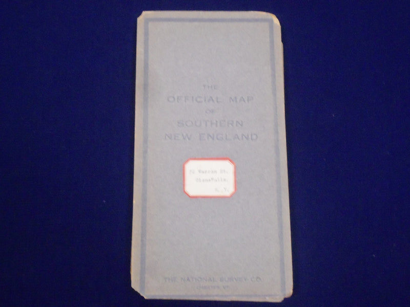 1918 THE OFFICIAL MAP OF SOUTHERN NEW ENGLAND 36