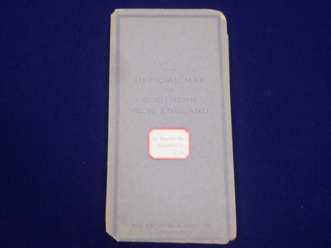 1918 THE OFFICIAL MAP OF SOUTHERN NEW ENGLAND 36