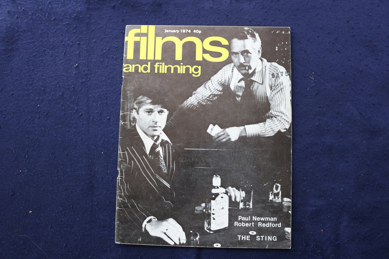 1974 JANUARY FILMS AND FILMING MAGAZINE - NEWMAN & REDFORD COVER - E 17993