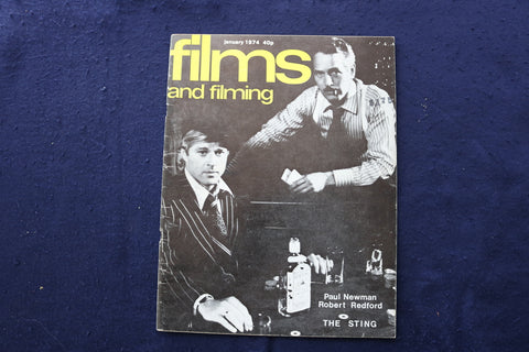 1974 JANUARY FILMS AND FILMING MAGAZINE - NEWMAN & REDFORD COVER - E 17993