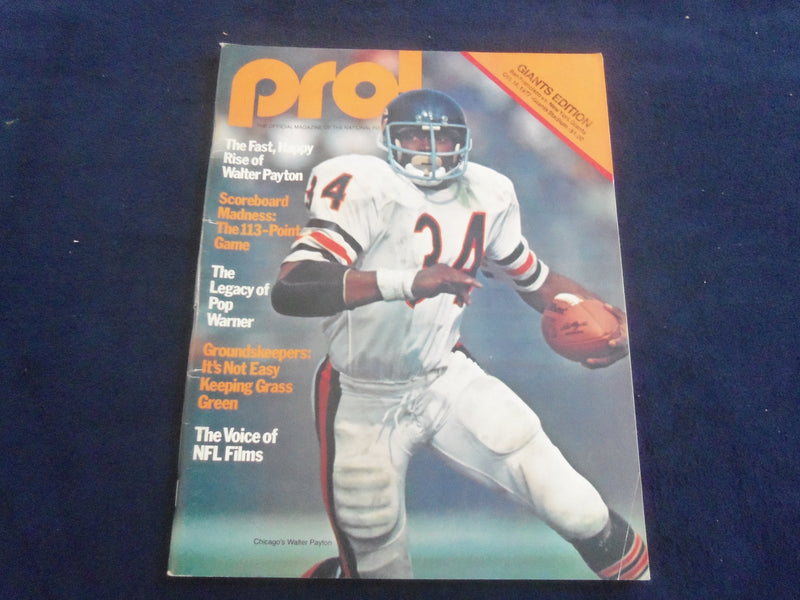 1977 OCTOBER 16 PRO MAGAZINE - NY GIANTS VS. SAN FRANCISCO 49ERS - SP 4714T