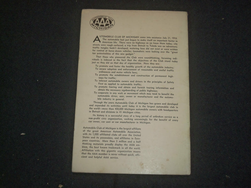 1950'S TALLYHO - HORESLESS CARRIAGES GUIDE - AAA MICHIGAN - J 6386