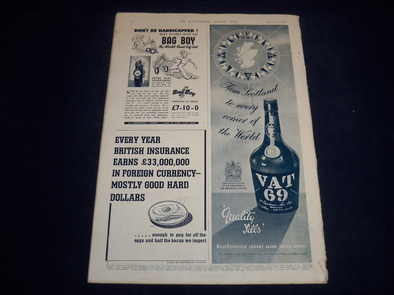 1950 MARCH 4 ILLUSTRATED LONDON NEWS MAGAZINE - ELECTION NIGHT - E 8131