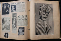 1940'S HOLLYWOOD STARS SCRAPBOOK - BETTY GRABLE - SHIRLEY TEMPLE - E 24879