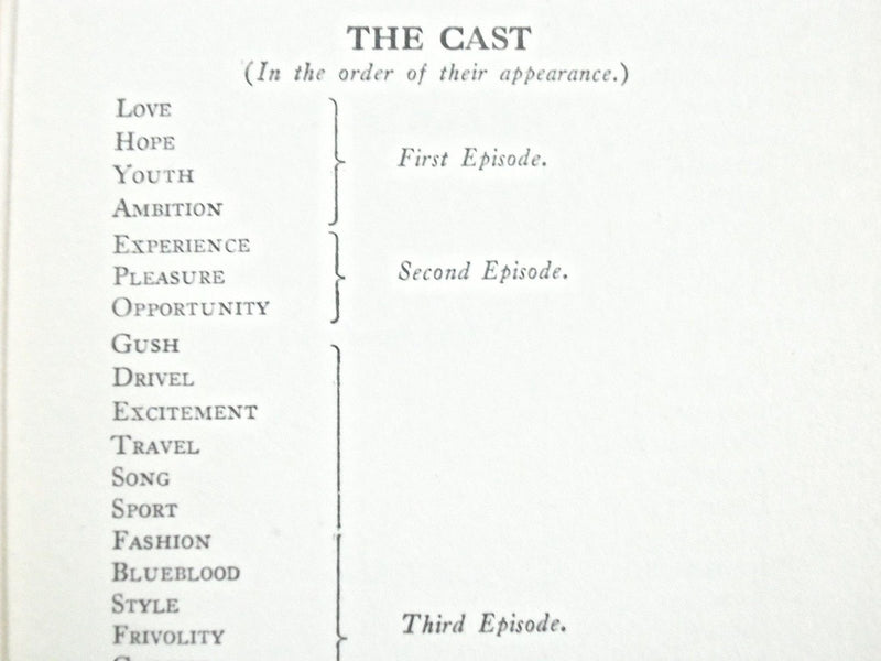 EXPERIENCE A MORALITY PLAY OF TODAY BOOK BY GEORGE V. HOBART - ACTING - KD 2331