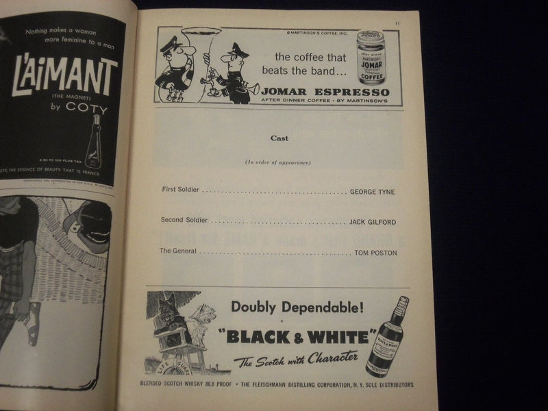 1958 PLAYBILL ROMANOFF & JULIET SIGNED PETER USTINOV POSTON + 4 OTHERS - J 1766