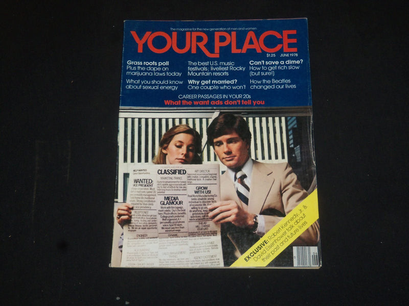 1978 JUNE YOUR PLACE MAGAZINE - RFK JR & DAVID EISENHOWER ARTICLE - SP 5917
