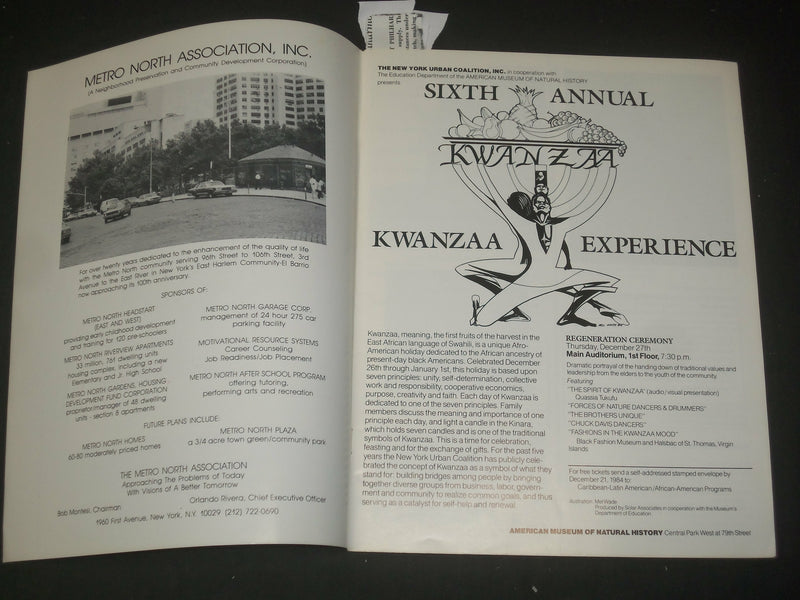 1984-1985 KWANZAA MAGAZINE - NICE PHOTOS - ST 997O