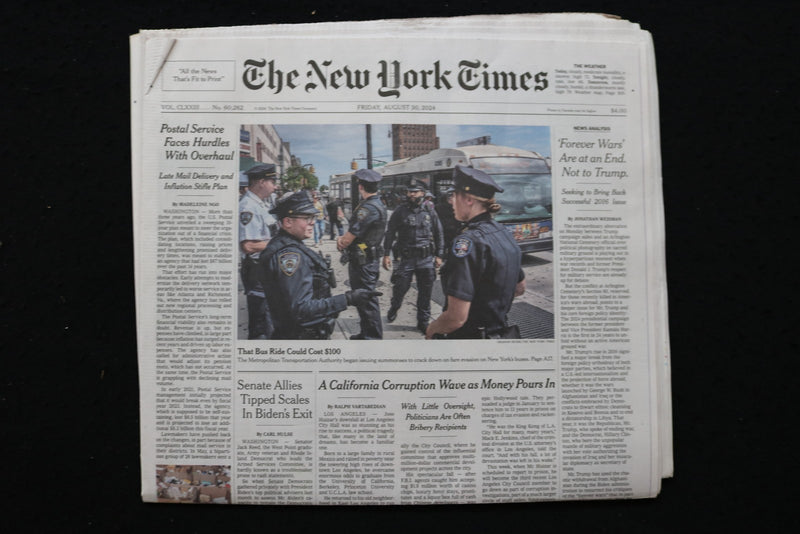 2024 AUGUST 30 NEW YORK TIMES - POSTAL SERVICE FACES HURDLES WITH OVERHAUL