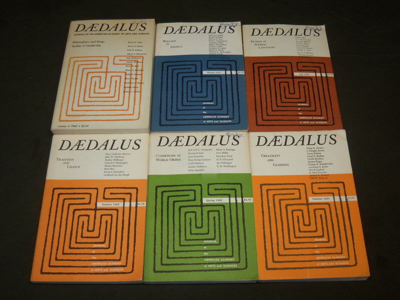 1961-1968 DAEDALUS QUARTERLY MAGAZINE LOT OF 10 ISSUES - WR 61