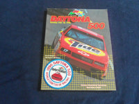 1990 FEB 18 32ND DAYTONA 500 RACING PROGRAM W/PATCH - GREAT PHOTOS - SP 3744C