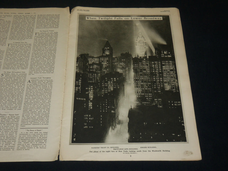1915 DEC 9 NEW YORK TIMES MID-WEEK PICTORIAL SECTION - WOODROW WILSON - NP 2399B