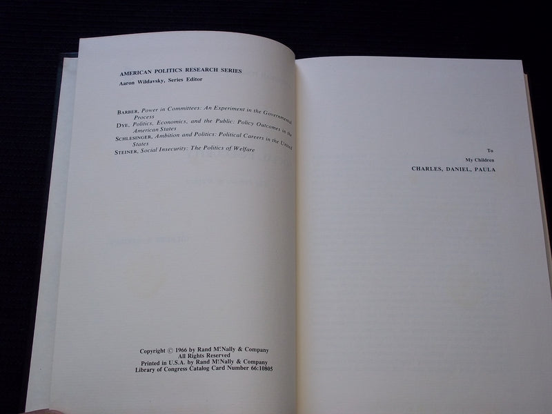1966 SOCIAL INSECURITY THE POLITICS OF WELFARE HARDCOVER BOOK - KD 7603