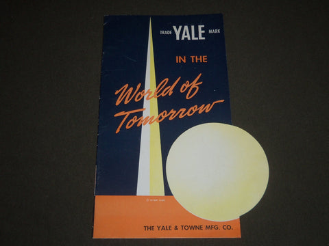 1939 YALE & TOWNE IN NEW YORK WORLD'S FAIR BROCHURE - J 2512