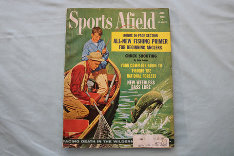 1966 JUNE SPORTS AFIELD MAGAZINE - FISHING PRIMER COVER - E 26604