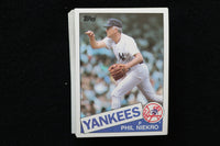PHIL NIEKRO 1985 TOPPS BASEBALL CARDS - CARD #40 - NM-MT - LOT OF 50 - #46