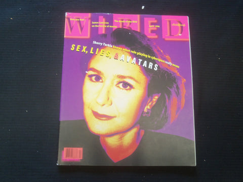 1996 APRIL WIRED MAGAZINE - SHERRY TURKLE COVER - B 5338Y