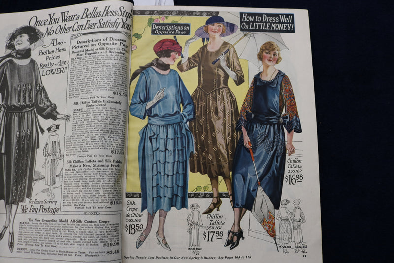 1922 SPRING & SUMMER STYLES BELLAS HESS & CO. CATALOG -CATALOGUE NO. 100 - K 768