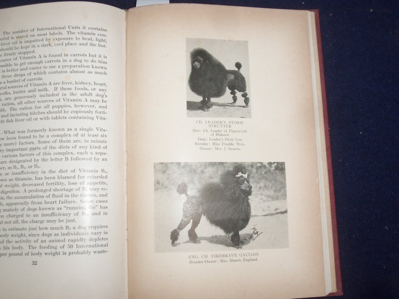1951 THE COMPLETE POODLE HARDCOVER BOOK BY LYDIA HOPKINS - KD 9091