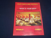 1982 NOV 6 UNIVERSITY OF MARYLAND VS UNIV. OF MIAMI FOOTBALL PROGRAM - ST 4974M