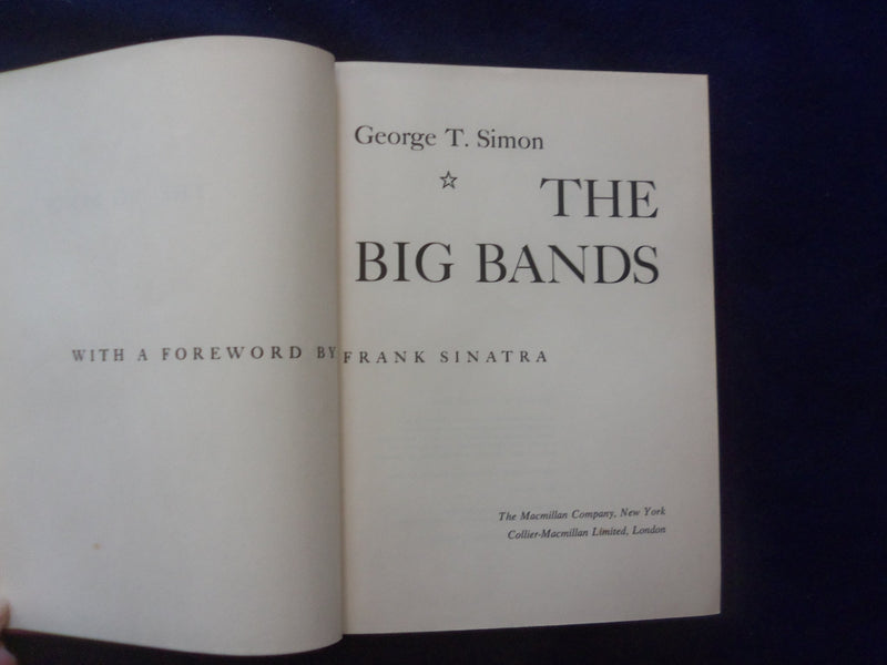 1967 THE BIG BANDS HARDCOVER BOOK - INSCRIBED BY GEORGE T. SIMON - KD 8505