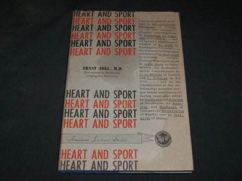 1964 HEART AND SPORT HARDCOVER BOOK BY ERNST JOKL - KD 2768M