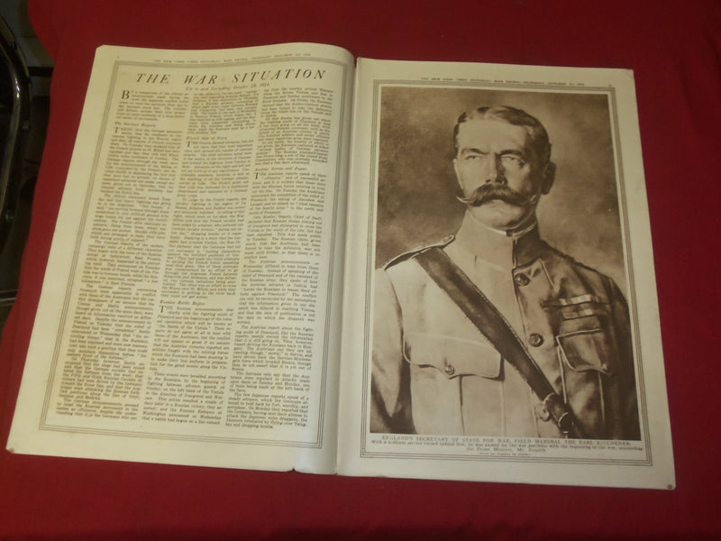 1914 OCTOBER 22 NY TIMES PICTORIAL WAR EXTRA SECTION - ALGERIAN CAVALRY- NP 3934