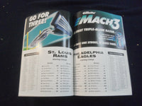2000 JAN 2 NFL INSIDER MAGAZINE- PHILADELPHIA EAGLES VS ST. LOUIS RAMS- ST 2968S