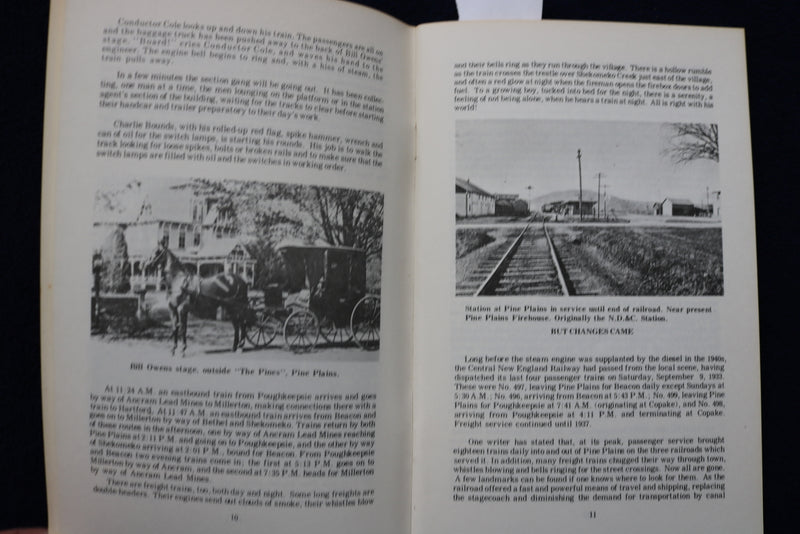 1976 PINE PLAINS AND THE RAILROADS SOFTCOVER BOOK BY LYNDON A. HAIGHT - K 776