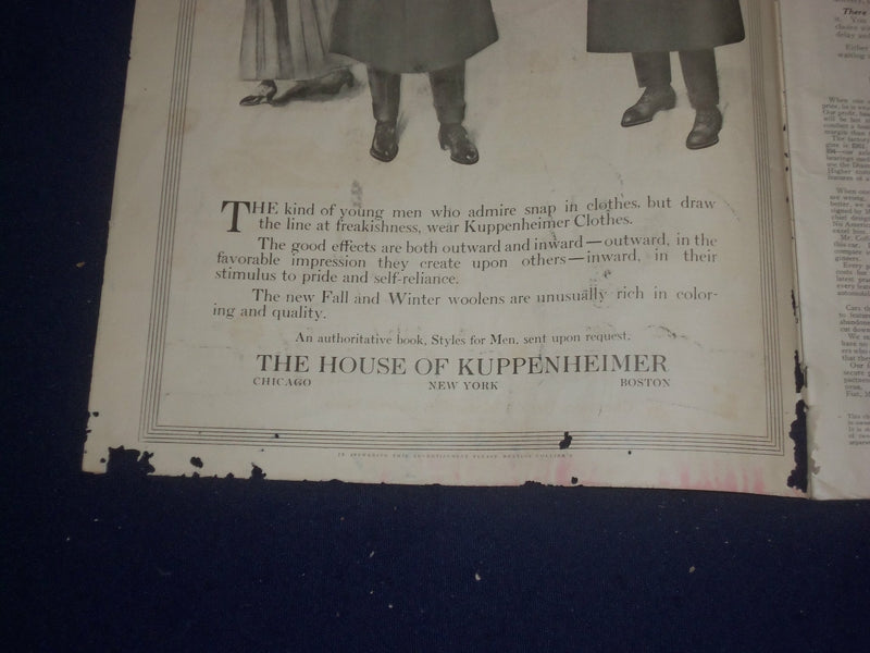 1908 OCTOBER 10 COLLIER'S MAGAZINE - PHILADELPHIA 1683-1908 - ST 6693