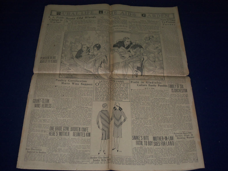 1926 MAY 23 SAN ANTONIO SUNDAY LIGHT SPORT SECTION LLOYD GEORGE STRIKE - NP 972N