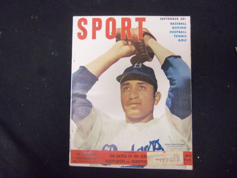 1950 SEPTEMBER SPORT MAGAZINE - DON NEWCOMBE COVER - GREAT PHOTOS - ST 3498