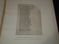 1877 AUTOTYPES OF CHAUCER MANUSCRIPTS VOLUME - NICE PLATES - Z 237