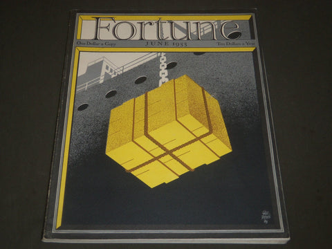 1933 JUNE FORTUNE MAGAZINE - GREAT COVER & ADS - F 41
