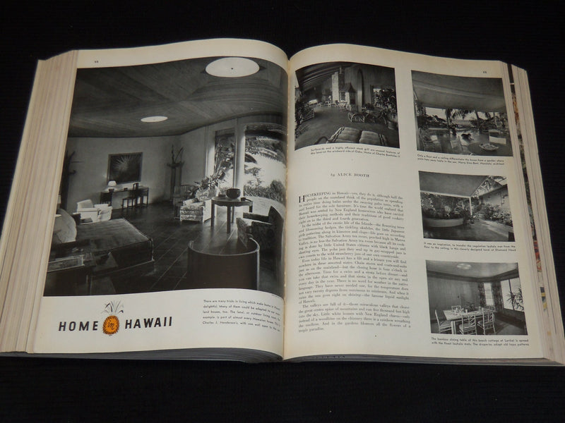 1937 JULY-DECEMBER HOUSE BEAUTIFUL MAGAZINE BOUND VOLUME - NICE COVERS- KD 4727F