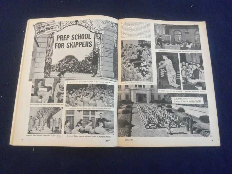 1942 MAY 2 LIBERTY MAGAZINE - DEFENSE WILL NOT WIN THE WAR - B 4197J