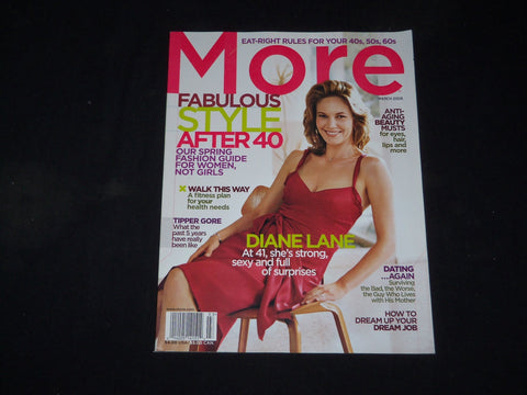 2006 MARCH MORE MAGAZINE - DIANE LANE COVER - B 278