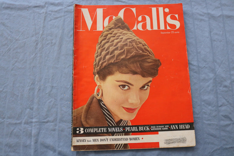 1953 SEPTEMBER MCCALL'S MAGAZINE - MEN DON'T UNDERSTAND WOMEN - SP 4787I