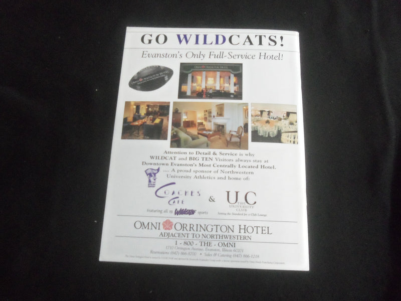 2001 OCTOBER 2 FOOTBALL PROGRAM - NORTHWESTERN UNIV VS PENN STATE UNIV - B 5533C