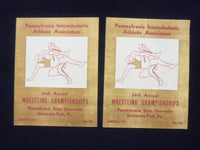 1971-1977 P.I.A.A. WRESTLING CHAMPIONSHIP PROGRAMS - LOT OF 9 - O 2136O