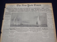 1920 JULY 22 NEW YORK TIMES - RESOLUTED WINS BY 7 MINUTES, 1 SECOND - NT 9341